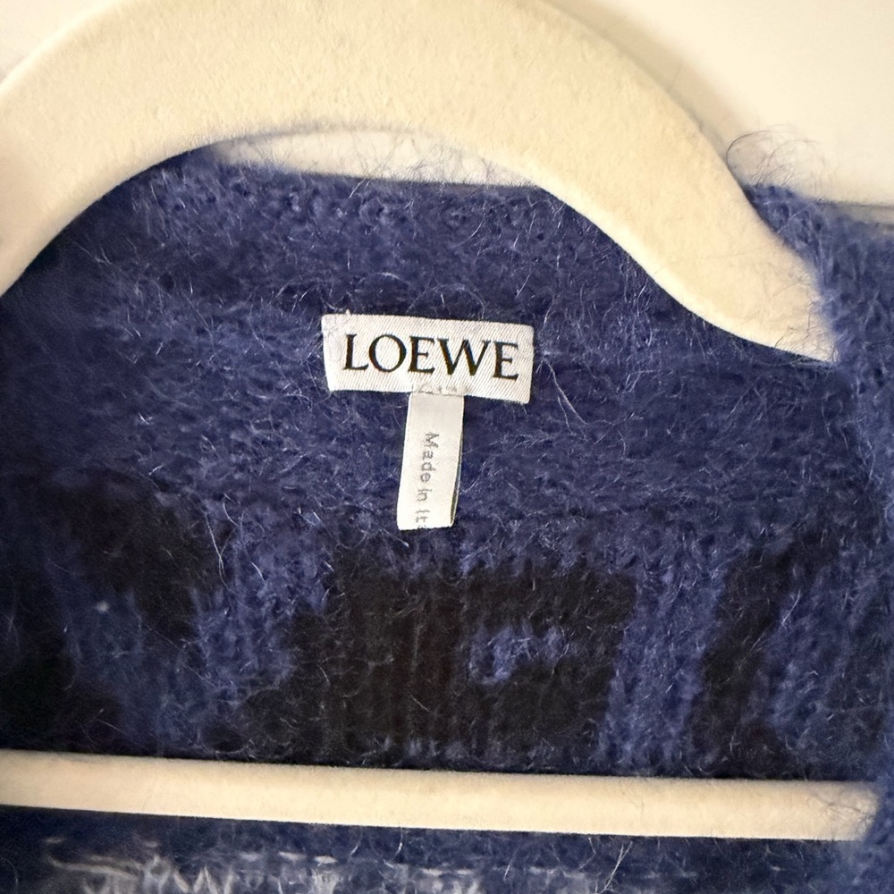 Loewe Navy Polar Bear Cardigan (Like new)